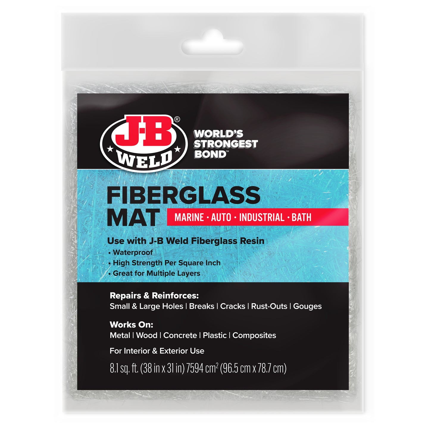 FIBERGLASS MAT 8 SQ. FT (38 x 31)