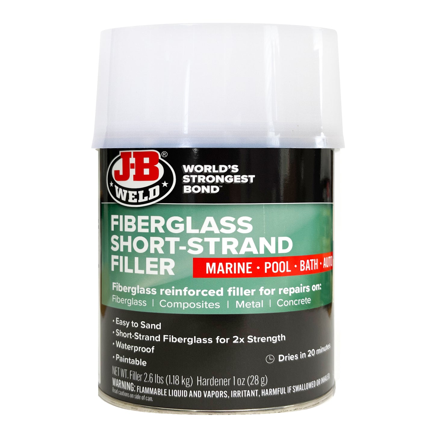 FIBERGLASS SHORT-STRAND FILLER QUART