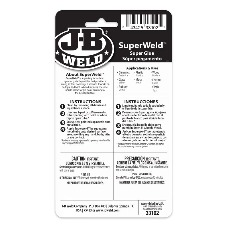 ADHESIVO INSTANTÁNEO SUPERWELD 2 G