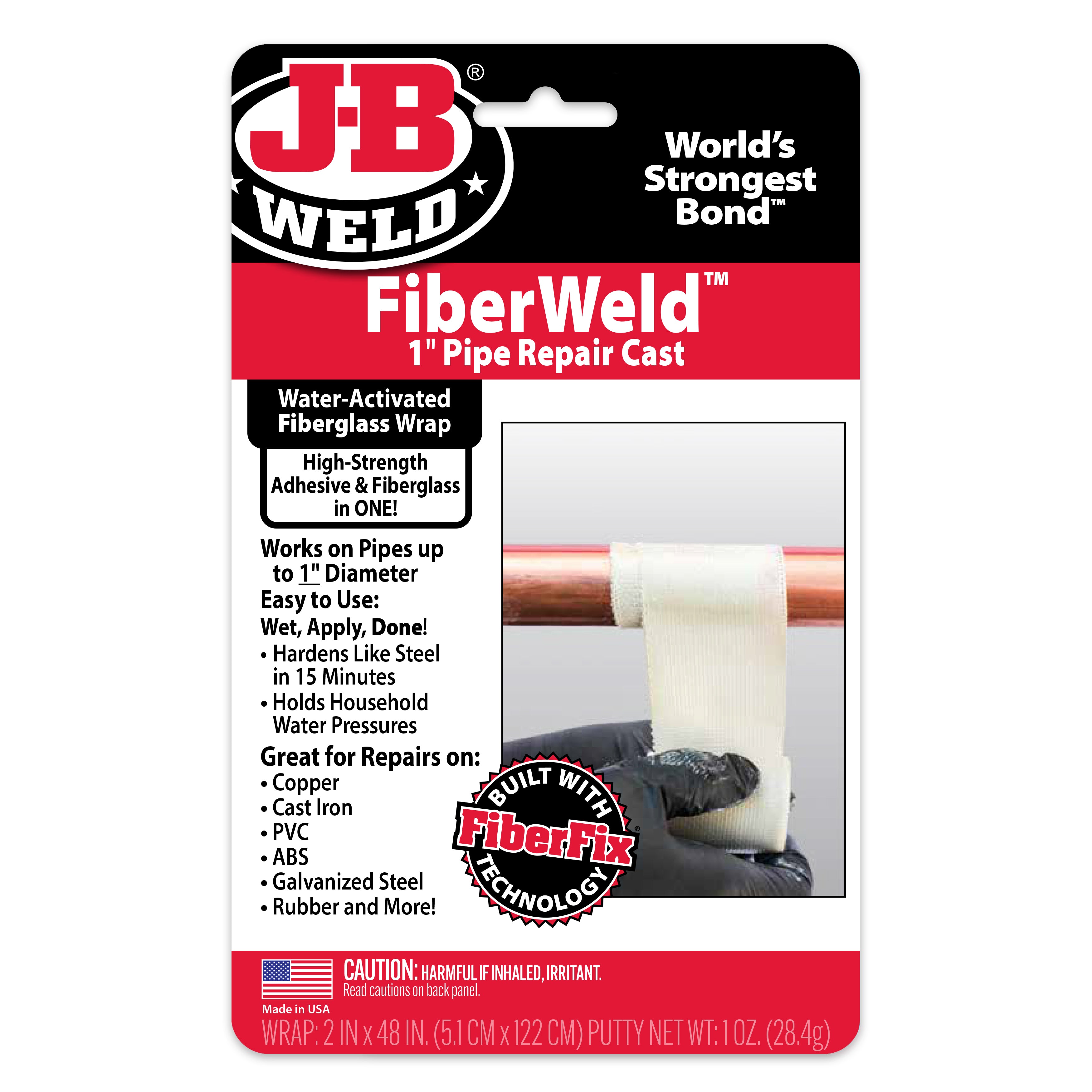 FIBERWELD 1" PIPE REPAIR CAST – J-B Weld