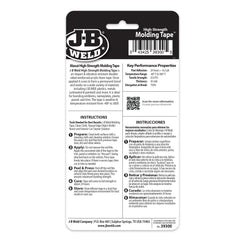 CINTA DE MOLDEADO DE ALTA RESISTENCIA J-B WELD - 0,5" x 5' (cada una)