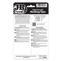 CINTA DE MOLDEADO DE ALTA RESISTENCIA J-B WELD - 0,875" X 15' (CADA UNA)