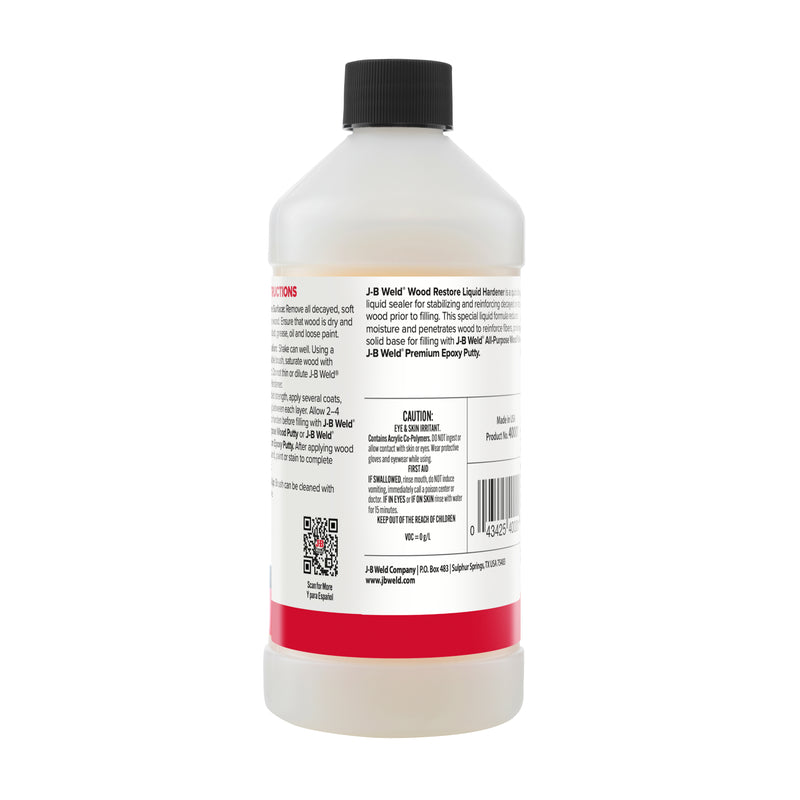 ENDURECEDOR LÍQUIDO PARA LA RESTAURACIÓN DE MADERA, 16 OZ