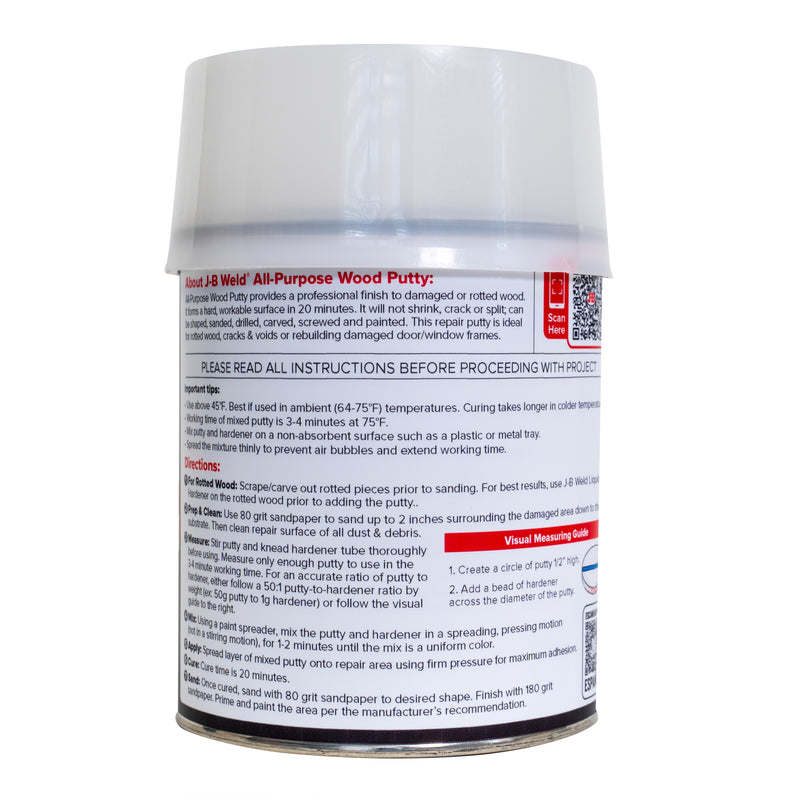 MASILLA DE REPARACIÓN WR, 0,8 QUART (UNIDAD)