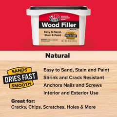 MASILLA PARA MADERA DE 16 OZ - NATURAL - UNIDAD
