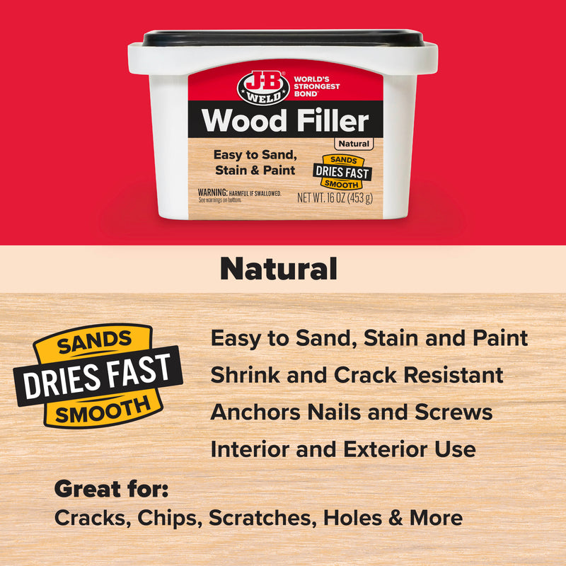 MASILLA PARA MADERA DE 16 OZ - NATURAL - UNIDAD