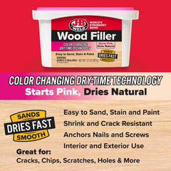 MASILLA PARA MADERA DE 32 OZ - DE ROSA A NATURAL - UNIDAD