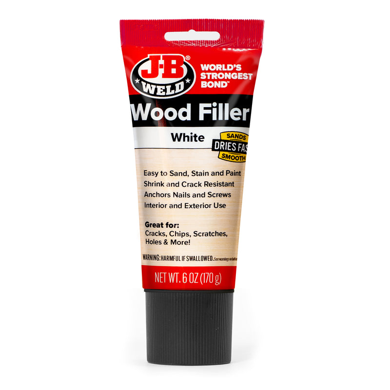 6 OZ SQUEEZE TUBE - WOOD FILLER - WHITE - SRP - EACH
