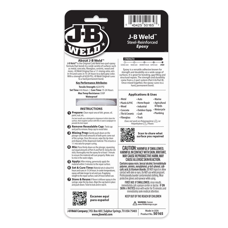 J-B WELD JERINGA DE 25 ML