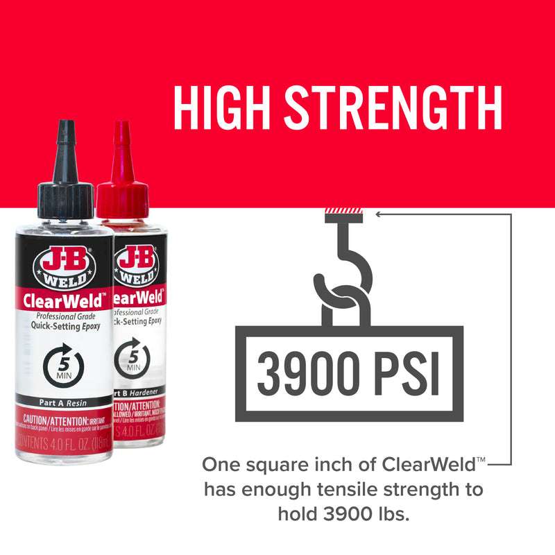 J-B Weld ClearWeld Pro, tamaño grande