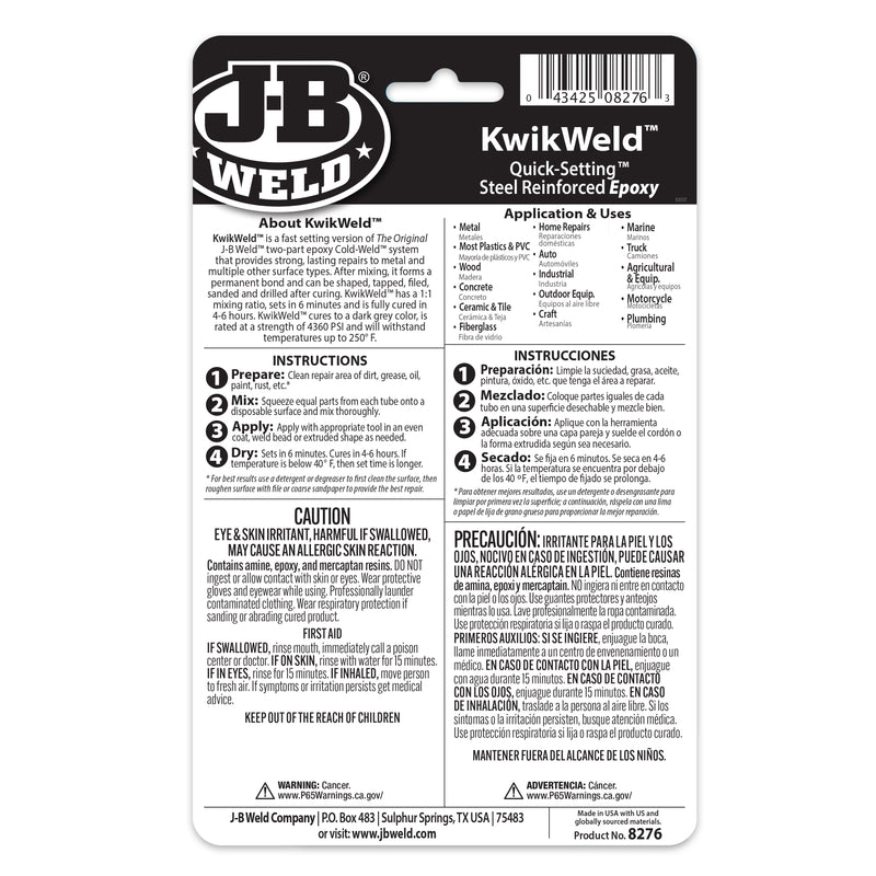 KWIKWELD TWIN TUBE - 2 OZ