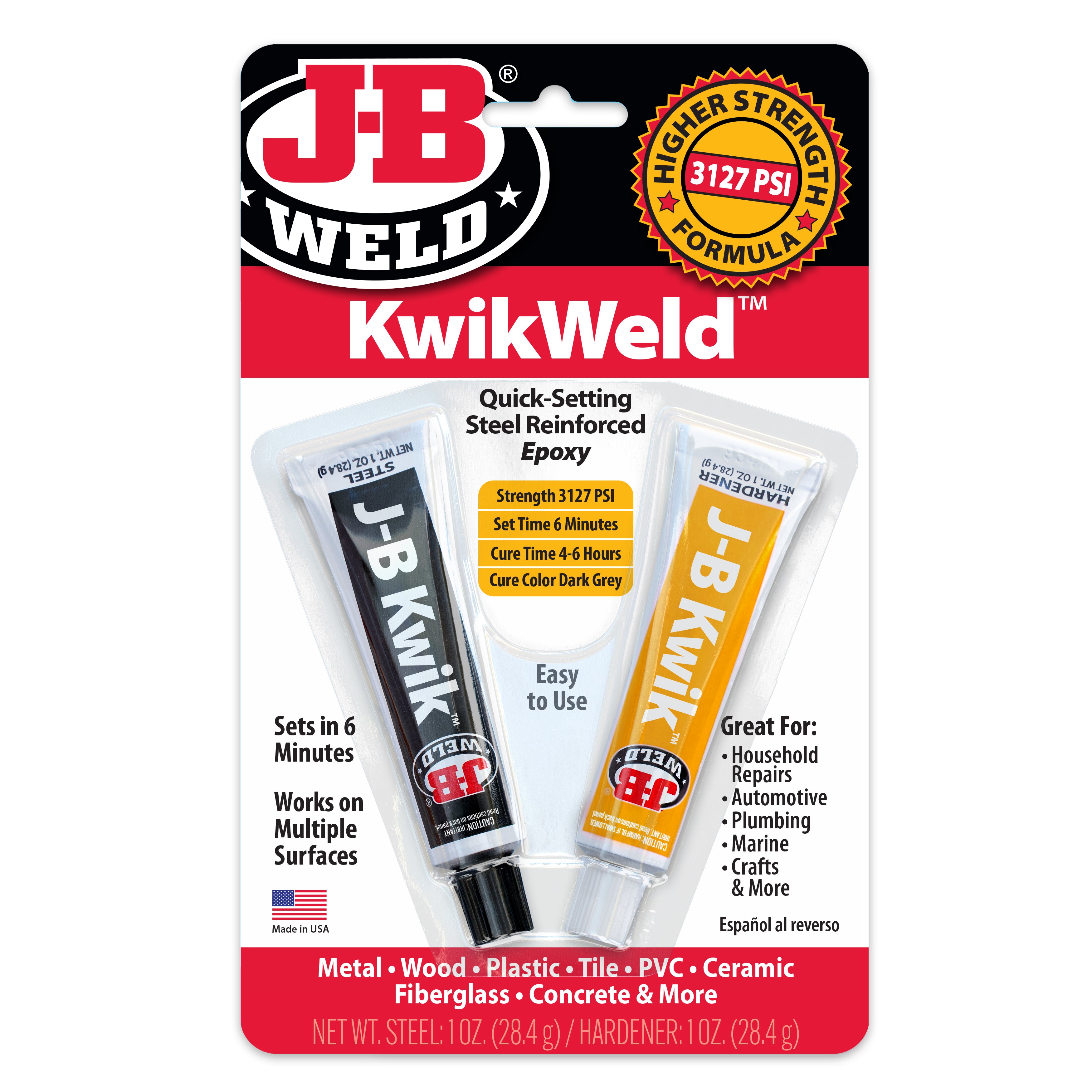 KwikWeld Twin Tube - 2 Oz – J-B Weld