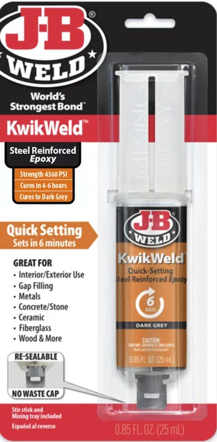 J-B Weld KwikWeld Syringe quick-setting epoxy