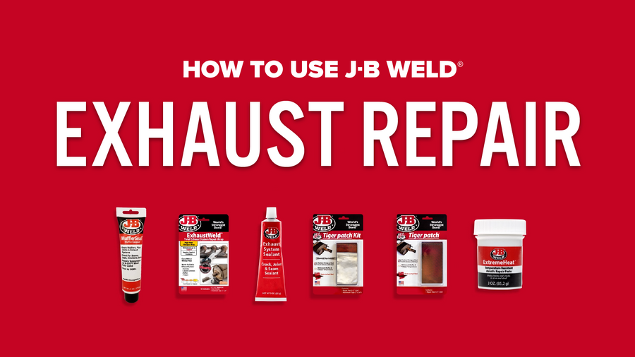 Soluciones de reparación de tubos de escape de J-B Weld