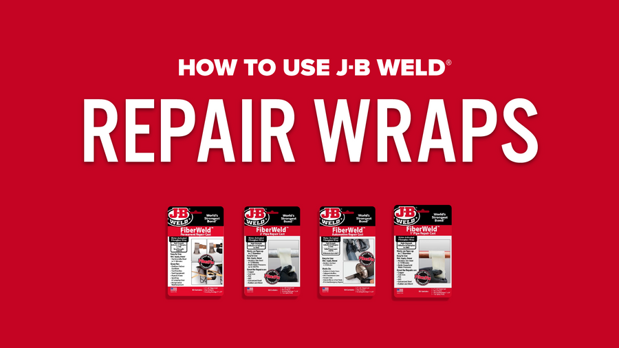 Cómo utilizar las vendas de reparación FiberWeld de J-B Weld