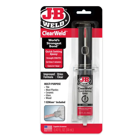 J-B Weld 50114H ClearWeld Syringe - 14 ML