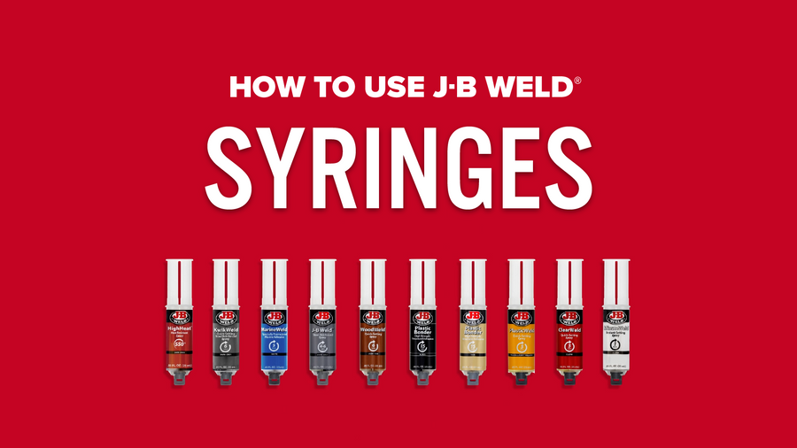 Cómo utilizar las jeringas de J-B Weld
