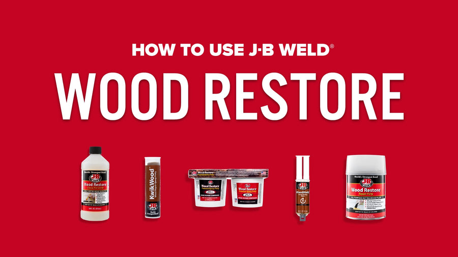 Cómo utilizar los productos de reparación de madera de J-B Weld