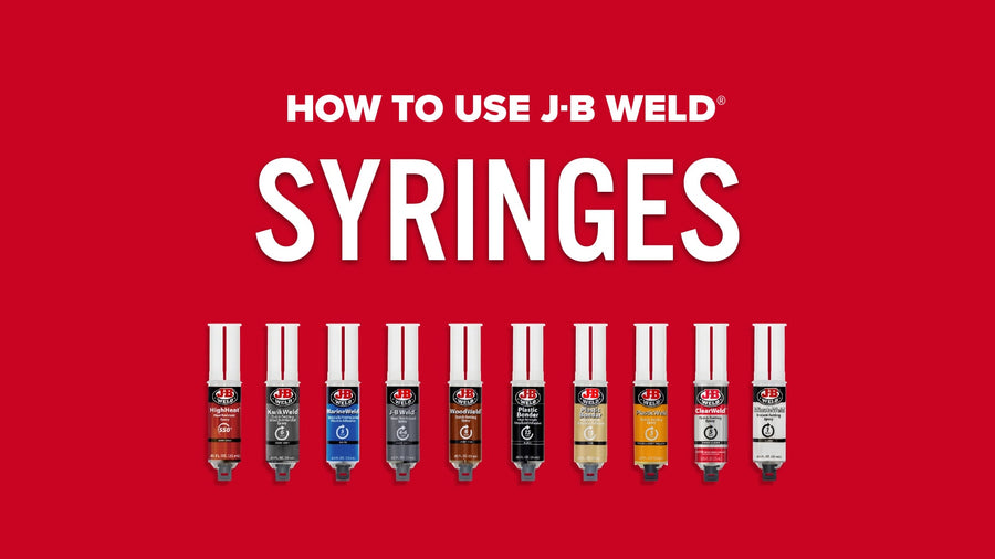 Cómo utilizar las jeringas de J-B Weld